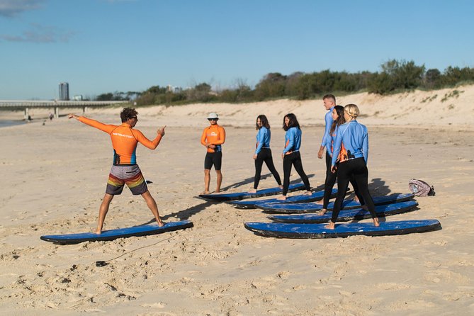 2 Hour Beginners Surf Lesson at Surfers Paradise Logo and Images