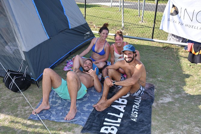 Overnight Tweed Coast Camping and Surfing Getaway From The Gold Coast Logo and Images