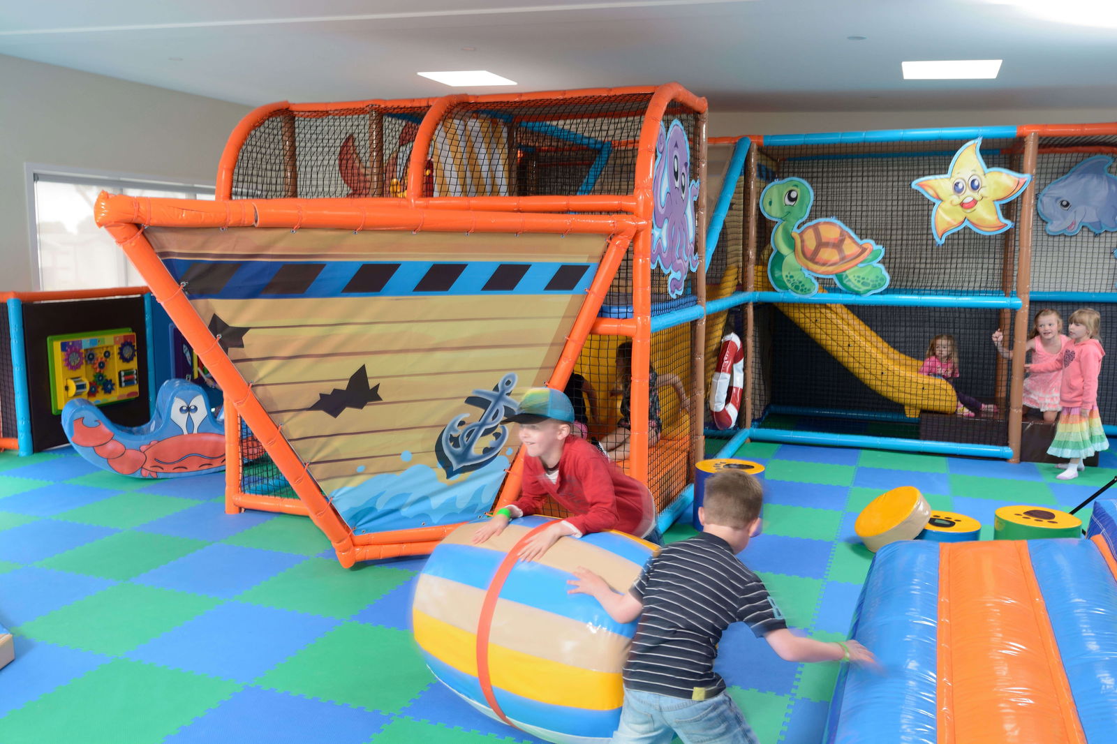 BIG4 Port Fairy Holiday Park Monkeys and Mermaids Indoor Play Centre Logo and Images
