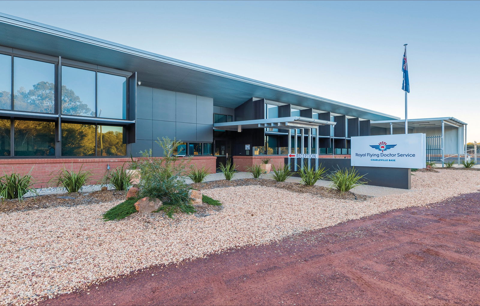Charleville Royal Flying Doctor Service Visitor Centre Logo and Images