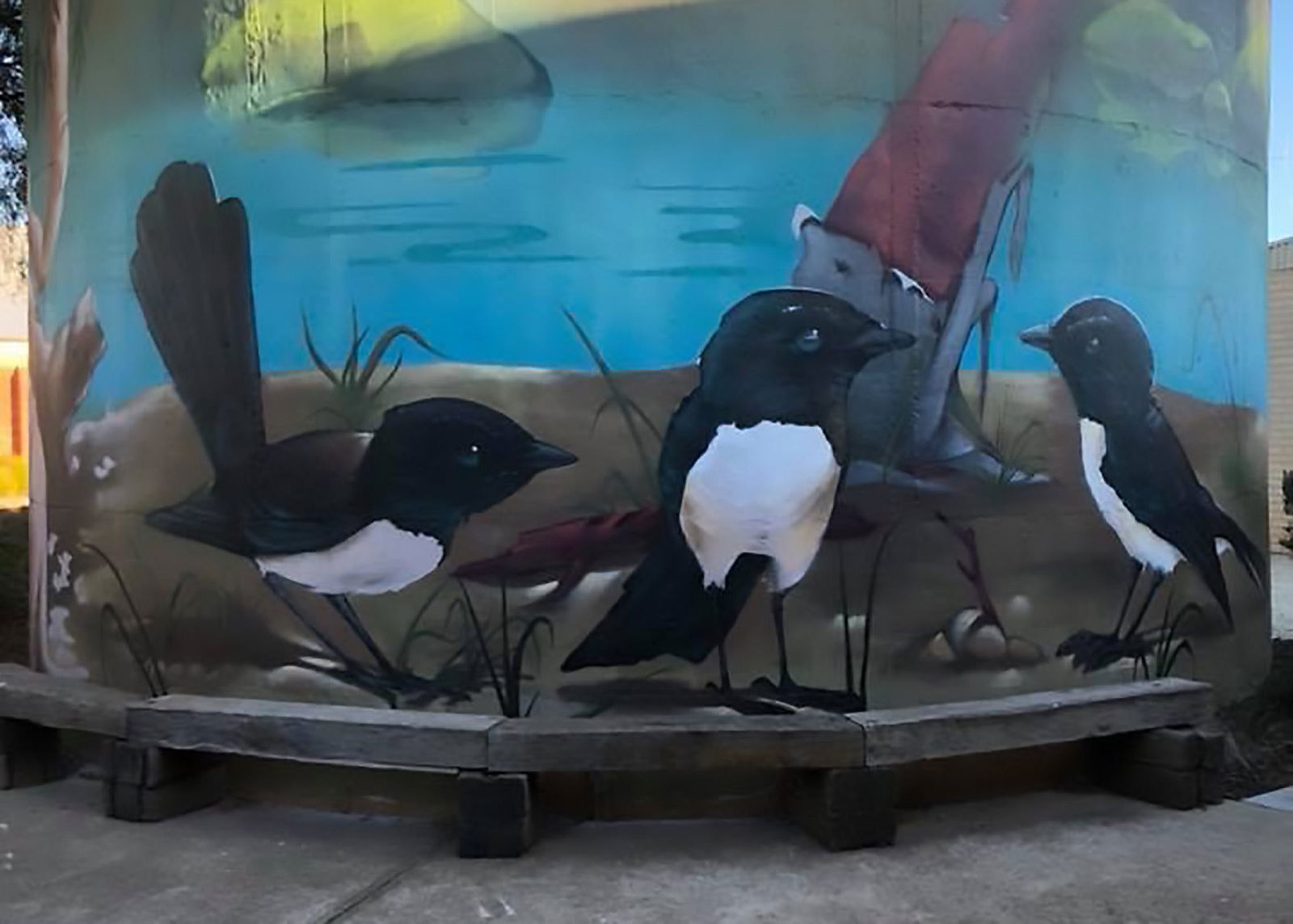 Lockhart Water Tower Mural Logo and Images