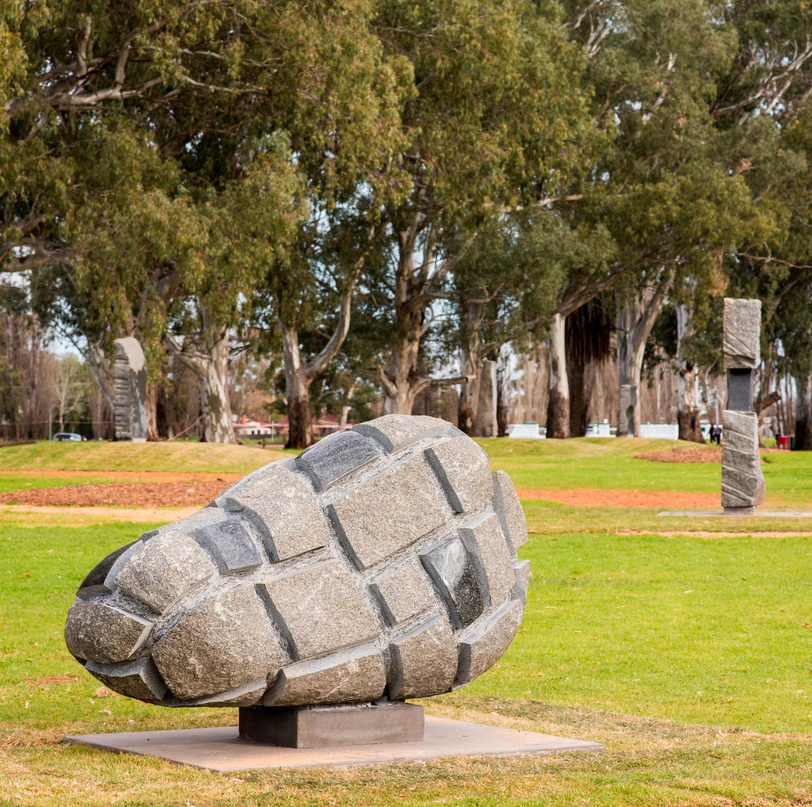 Griffith Centenary Sculptures Logo and Images
