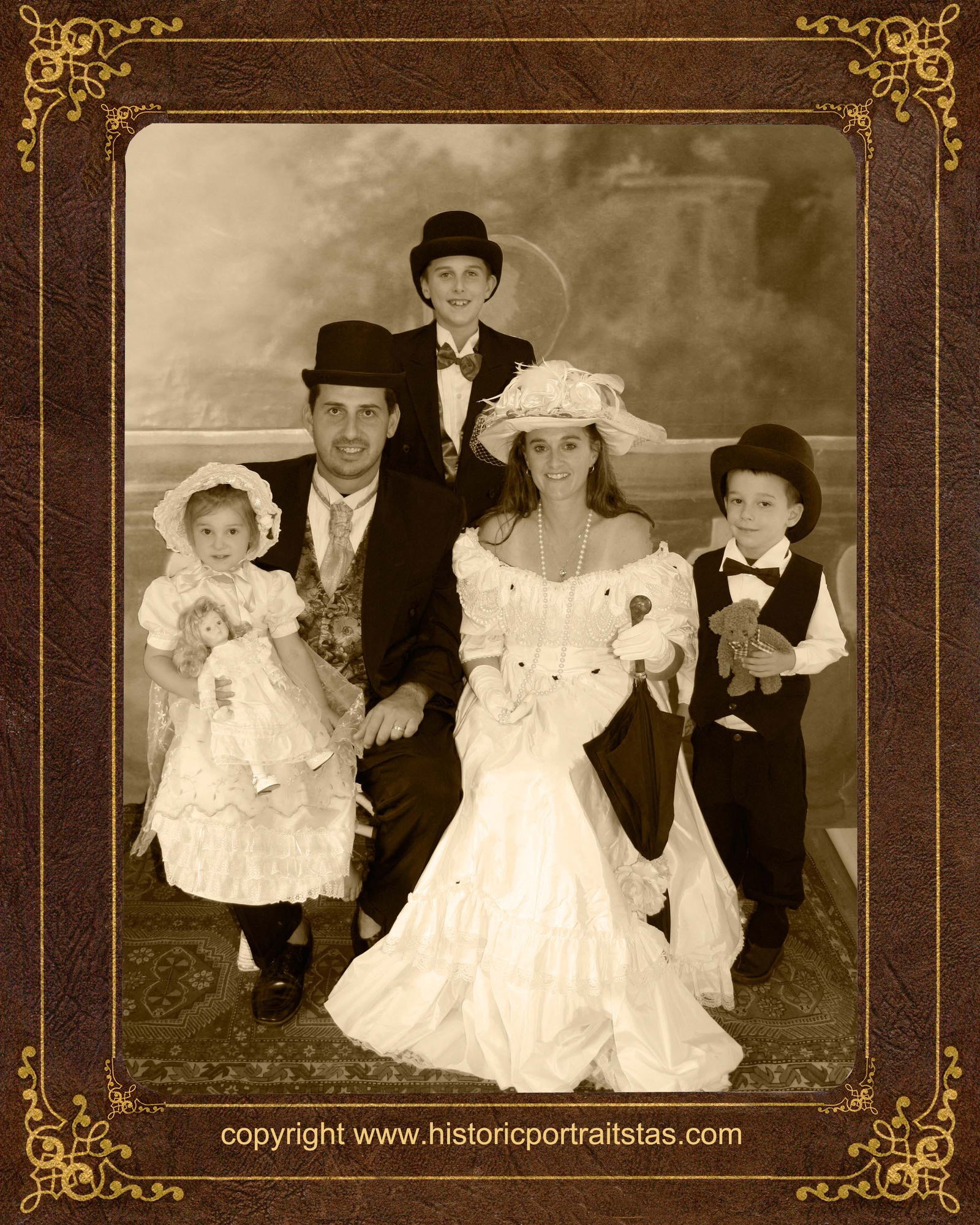Olde Time Portraits Logo and Images