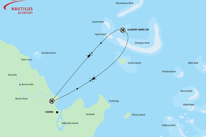Private Helicopter Tour: Reef Island Snorkeling and Gourmet Picnic Lunch Logo and Images