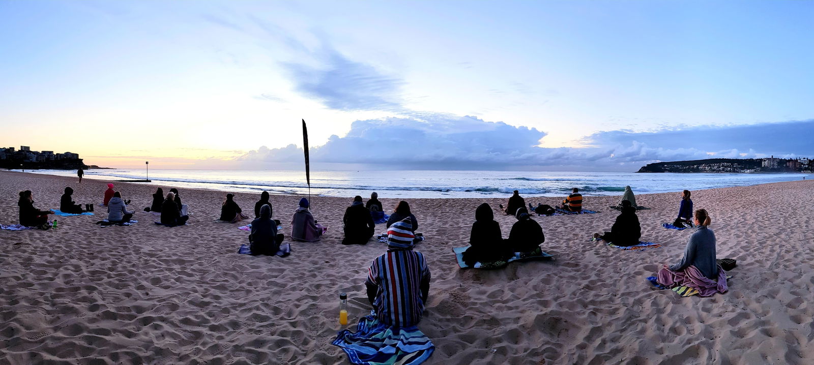 Making Meditation Mainstream Free Beach Meditation Session Mooloolaba Logo and Images