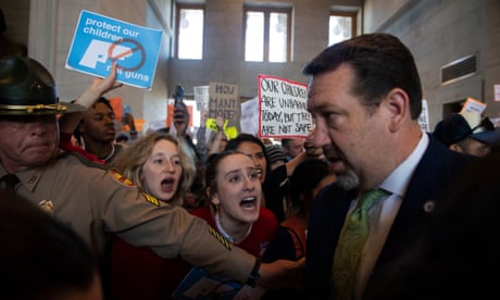 ‘Children are dying’: lawmakers argue as protesters in Nashville demand action
