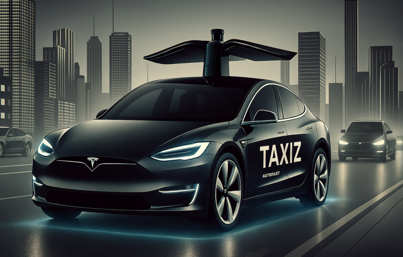 Elon Musk Reportedly Exploring Purchase of Taxiz.com for Tesla’s Robotaxi Rollout