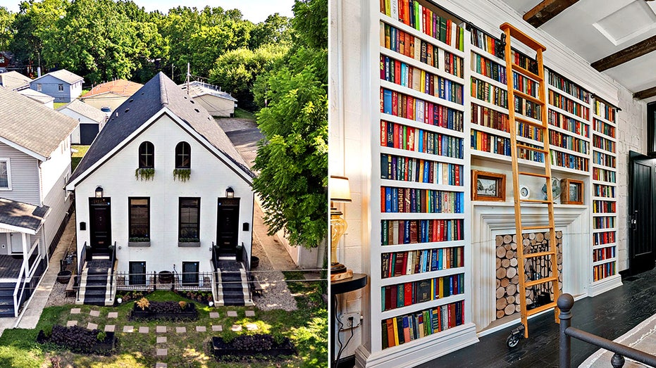 Home worth $1.6M with 7,000 books and floor-to-ceiling shelves touted for 'charm and character'