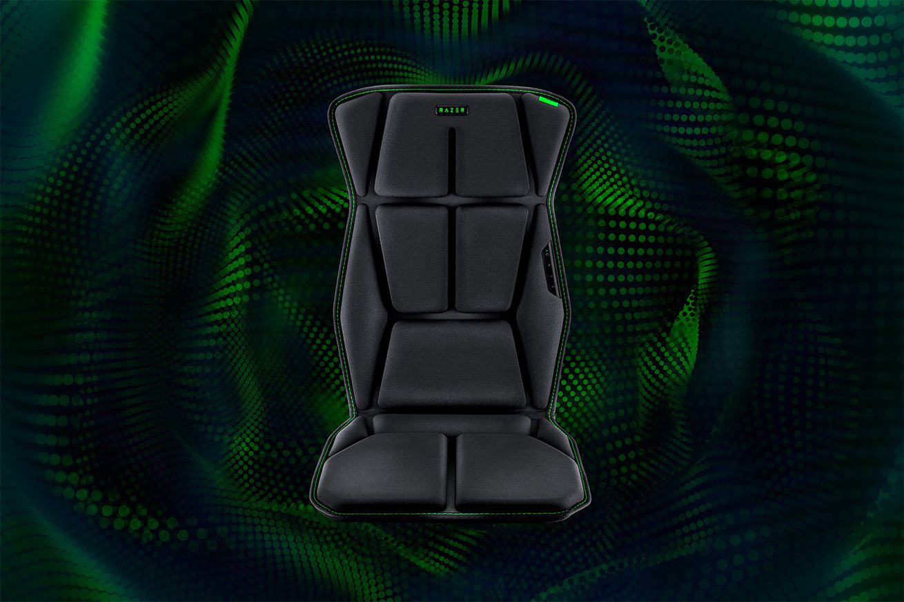 Razer leans into haptics with a new gaming cushion and vibrating headphones