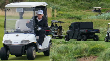 Secret Service debuts 'Golf Force One' armored vehicle to protect Trump while he plays his favorite sport