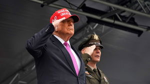 Trump warns any potential protestors at his military parade will be 'met with very big force'