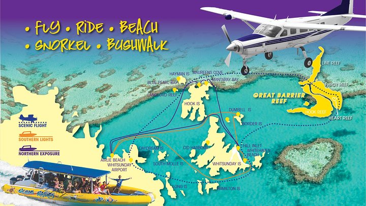 Scenic Flight - Great Barrier Reef, Heart Reef, Whitehaven Beach & Hill Inlet! - thumb 0